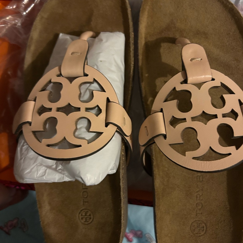 Tory Burch Bright Peach Sandals